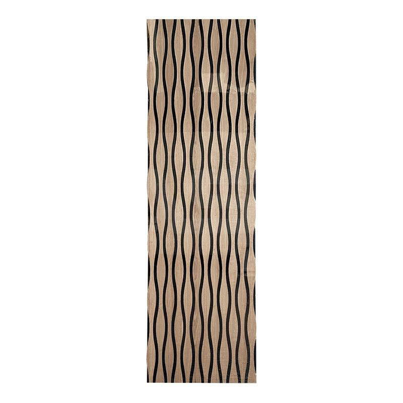 MDF Wavy Groove akustisk väggpanel med träribbor